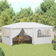Vidaxl -Partyzelt mit Seitenwänden Professional 90 g m² 4x6 m Weiß
