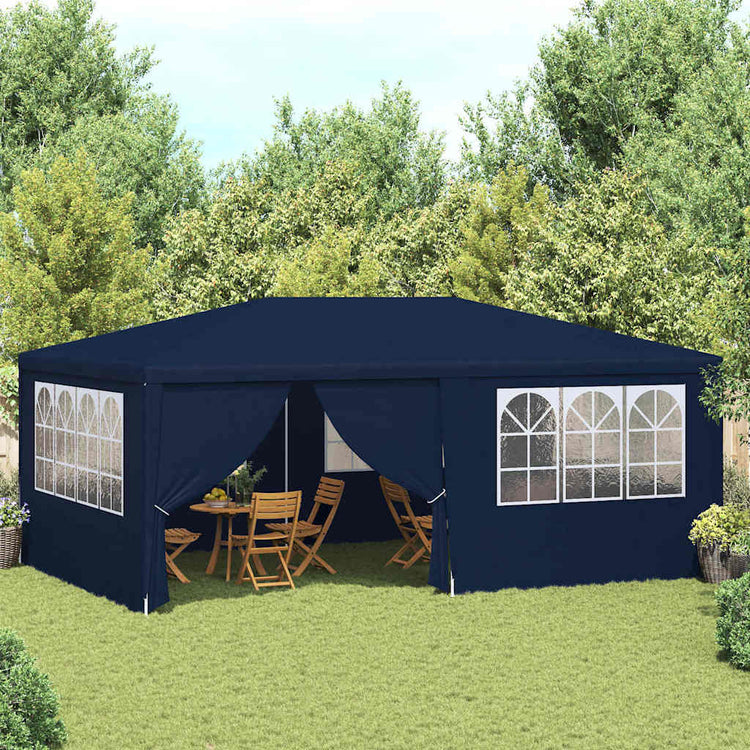 Vidaxl -Partyzelt mit Seitenwänden Professional 90 g m² 4x6 m blau