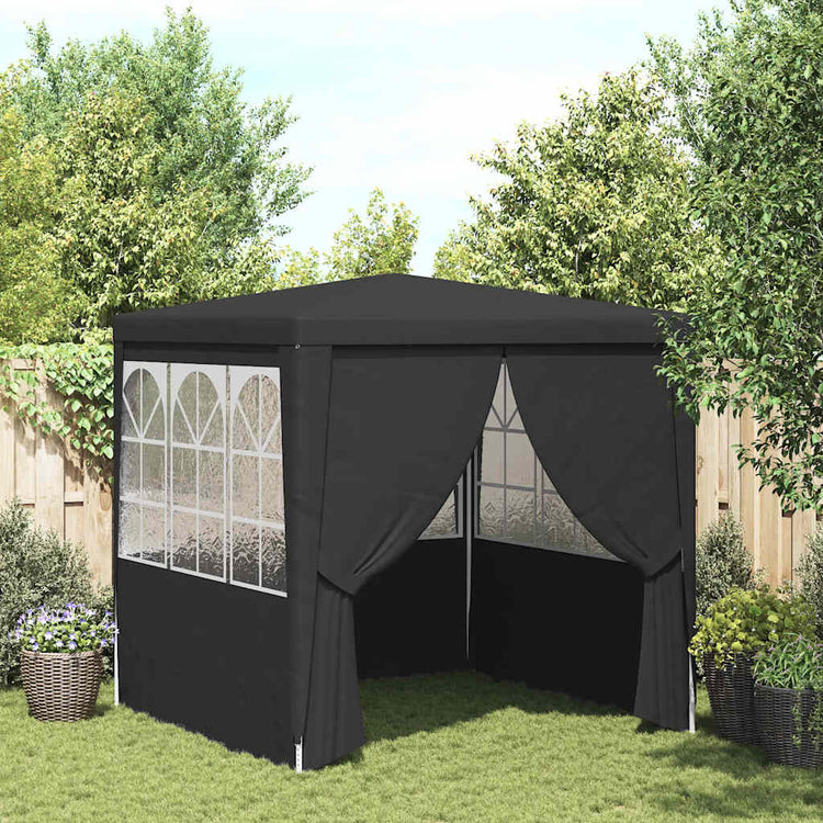 Vidaxl -Partyzelt mit Seitenwänden Professional 90 g m² 2x2 m Anthrazit