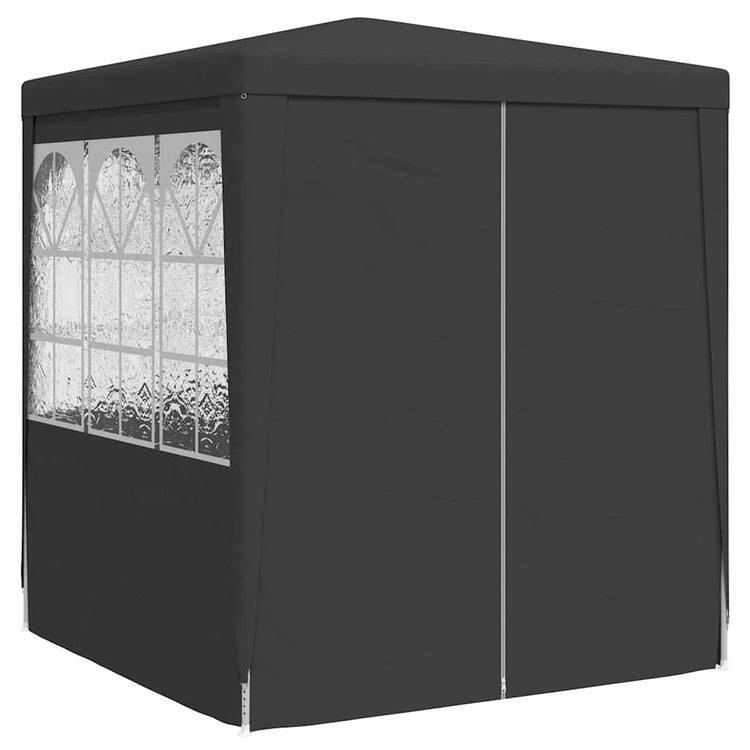 Vidaxl -Partyzelt mit Seitenwänden Professional 90 g m² 2x2 m Anthrazit