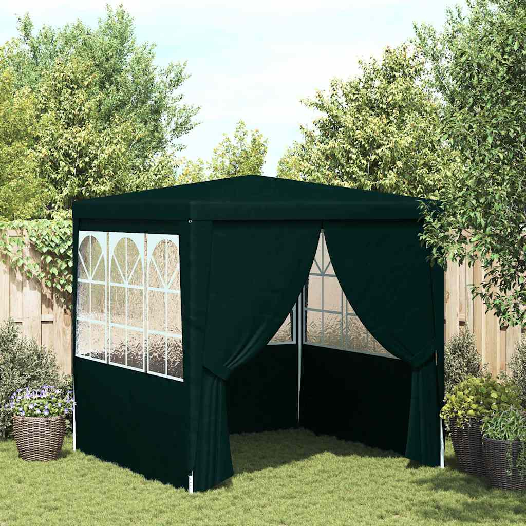 Vidaxl -Partyzelt mit Seitenwänden Professional 90 g m² 2x2 m Grün