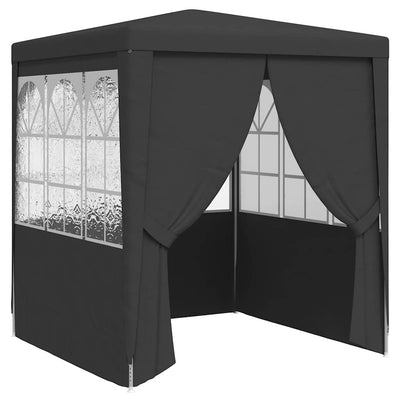 Vidaxl -Partyzelt mit Walls Professional 90 g m² 2,5 x 2,5 m Anthrazit