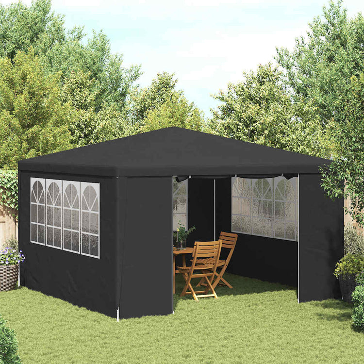 Vidaxl -Partyzelt mit Seitenwänden Professional 90 g m² 4x4 m Anthrazit