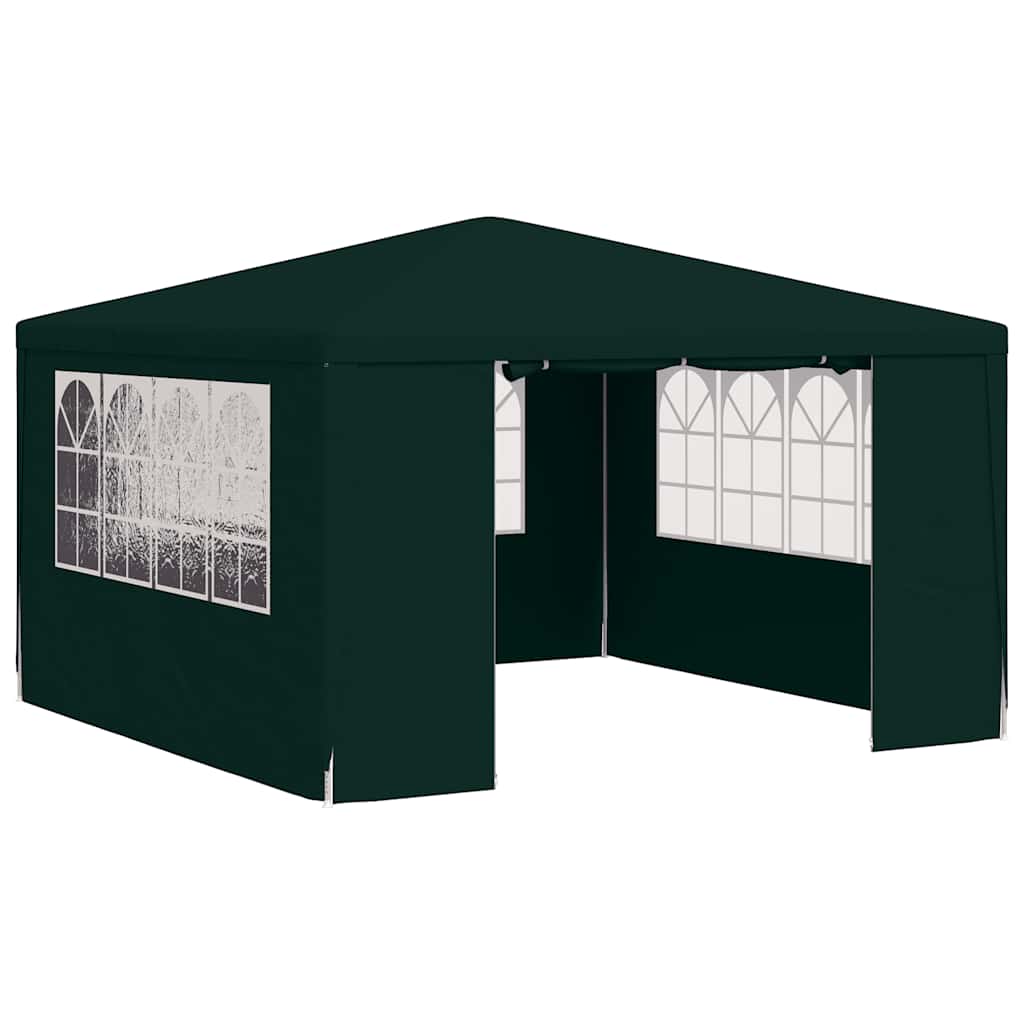 Vidaxl -Partyzelt mit Seitenwänden Professional 90 g m² 4x4 m Grün