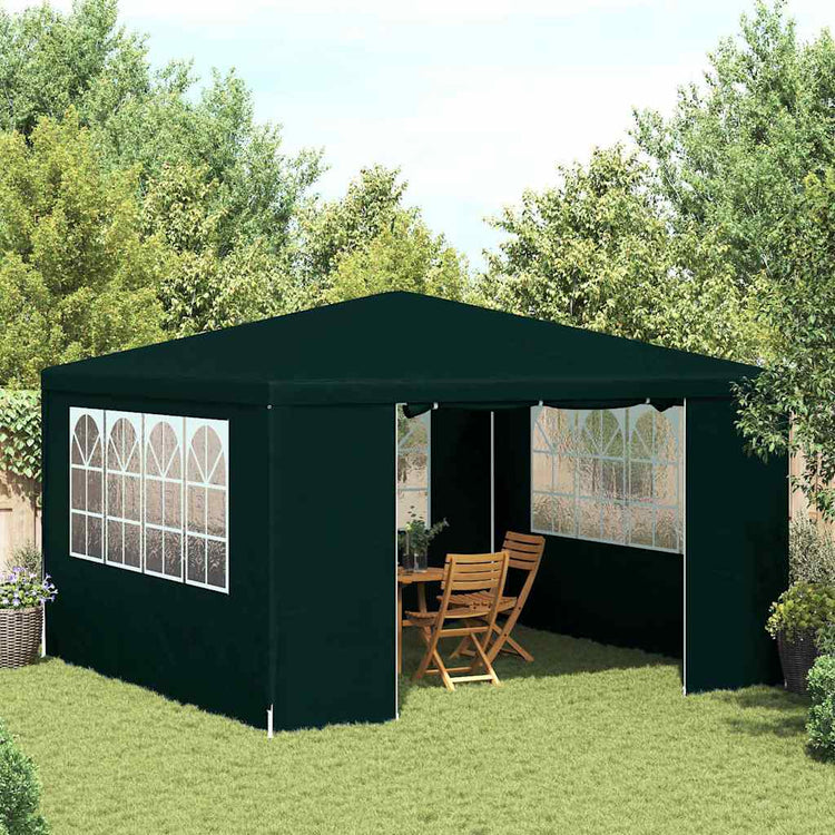 Vidaxl -Partyzelt mit Seitenwänden Professional 90 g m² 4x4 m Grün