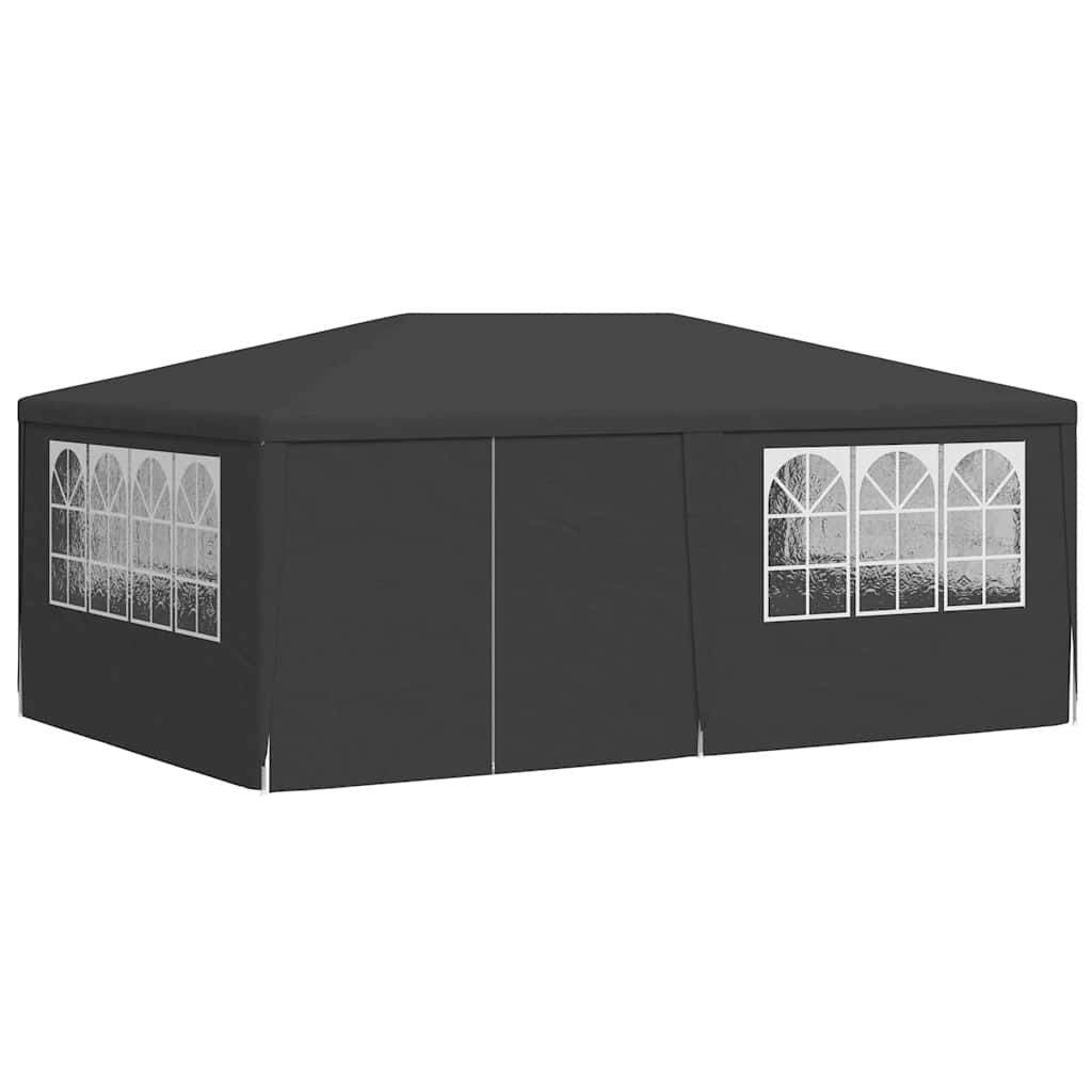 Vidaxl -Partyzelt mit Seitenwänden Professional 90 g m² 4x6 m Anthrazit