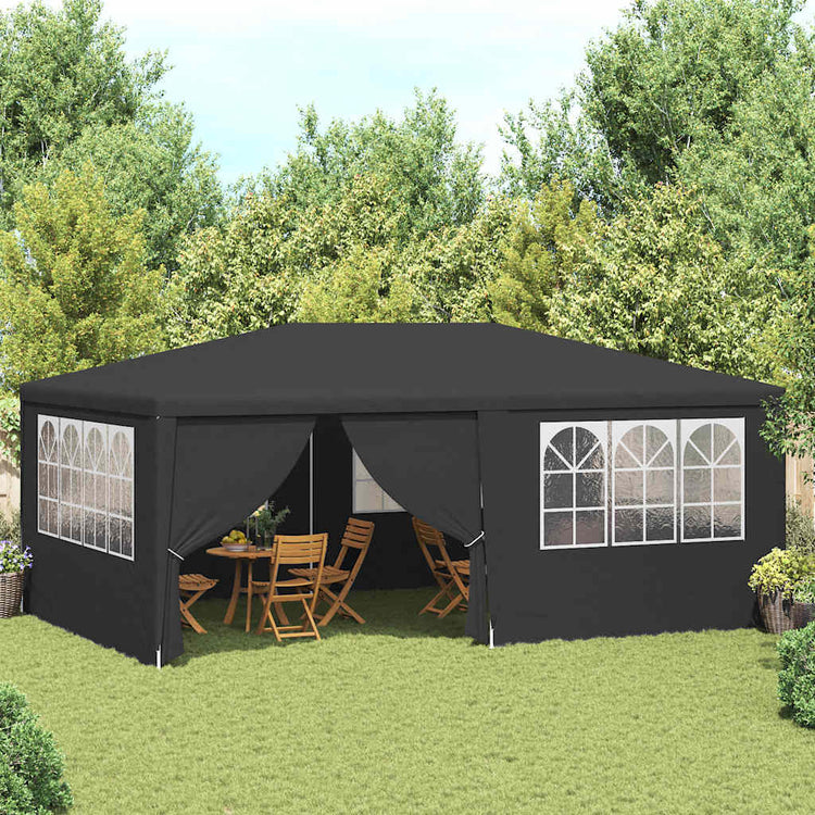 Vidaxl -Partyzelt mit Seitenwänden Professional 90 g m² 4x6 m Anthrazit