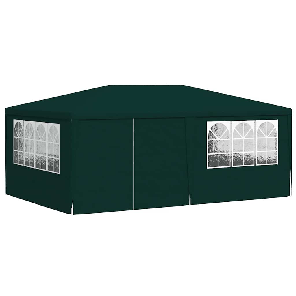 Vidaxl -Partyzelt mit Seitenwänden Professional 90 g m² 4x6 m grün