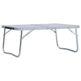 Vidaxl Camping Tabelle zusammenklappbar 60 x 40 cm Aluminium Weiß - afbeelding 1