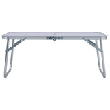 Vidaxl Camping Tabelle zusammenklappbar 60 x 40 cm Aluminium Weiß - afbeelding 2