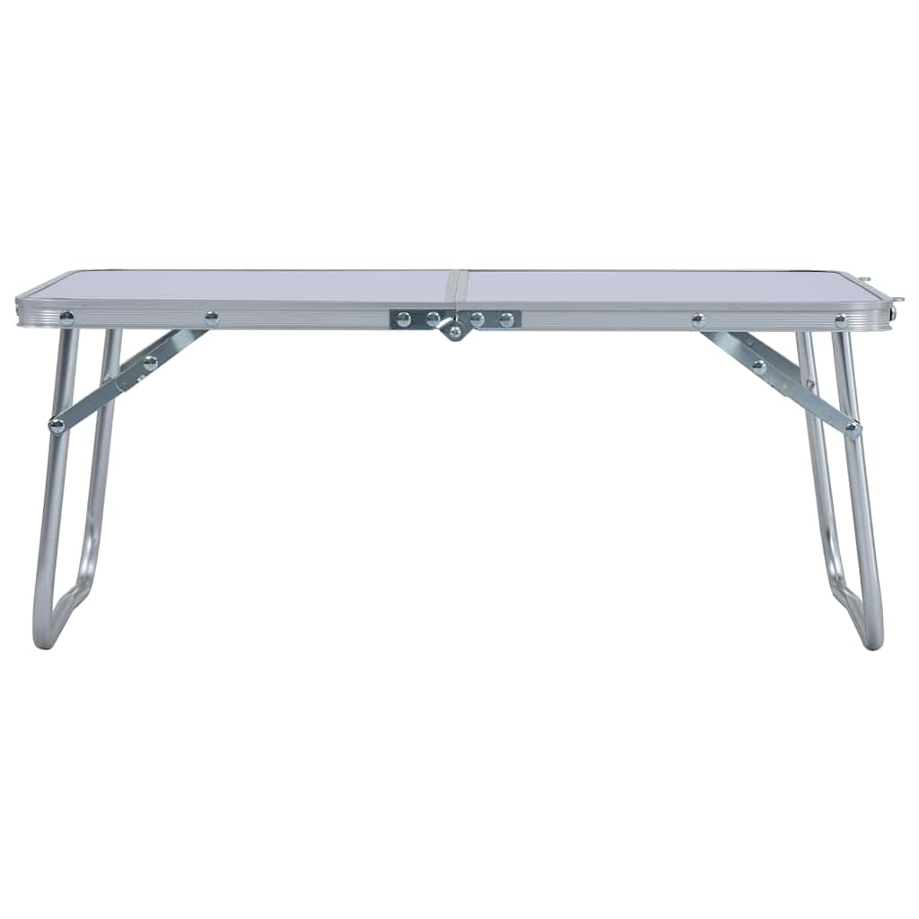 Vidaxl Camping Tabelle zusammenklappbar 60 x 40 cm Aluminium Weiß