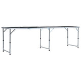 Vidaxl Bier -Pong -Tisch faltbar 240 cm schwarz - afbeelding 2