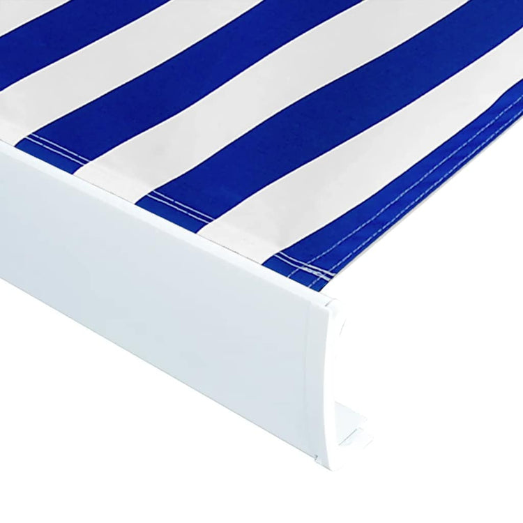 Vidaxl LaFeldoek 350x250 cm Leinwand Blau und Weiß