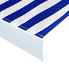 Vidaxl LaFeldoek 400x300 cm Leinwand blau und weiß
