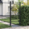 VIDAXL -Anschluss mit spitzen Oberteil nur 1x2 M Stahlschwarz
