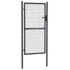 Vidaxl Gaaspoort 100x255 cm verzinkter Stahlgrau grau