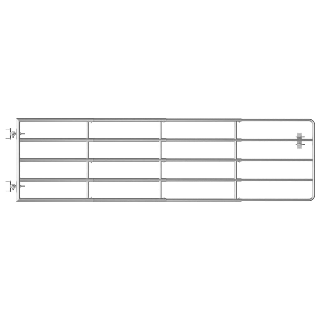 VIDAXL-Anschluss mit 5 Stäbchen (115-300) x90 cm Stahl Silber gefärbt