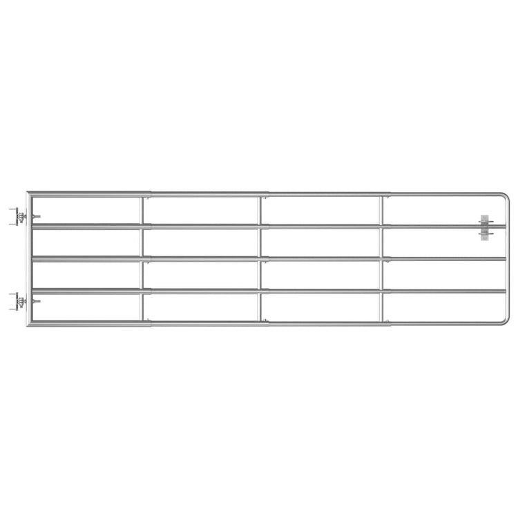 VIDAXL-Anschluss mit 5 Stäbchen (115-300) x90 cm Stahl Silber gefärbt