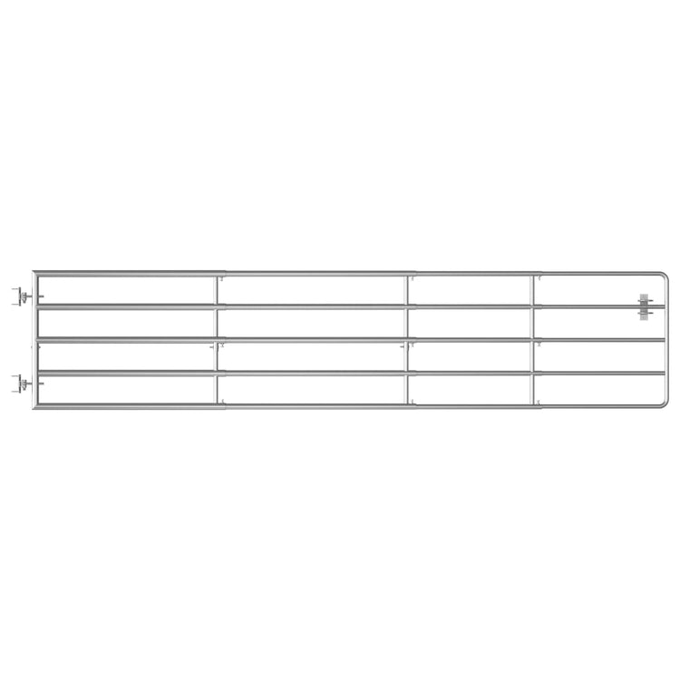 VIDAXL-Anschluss mit 5 Stäbchen (150-400) x90 cm Stahl Silber gefärbt