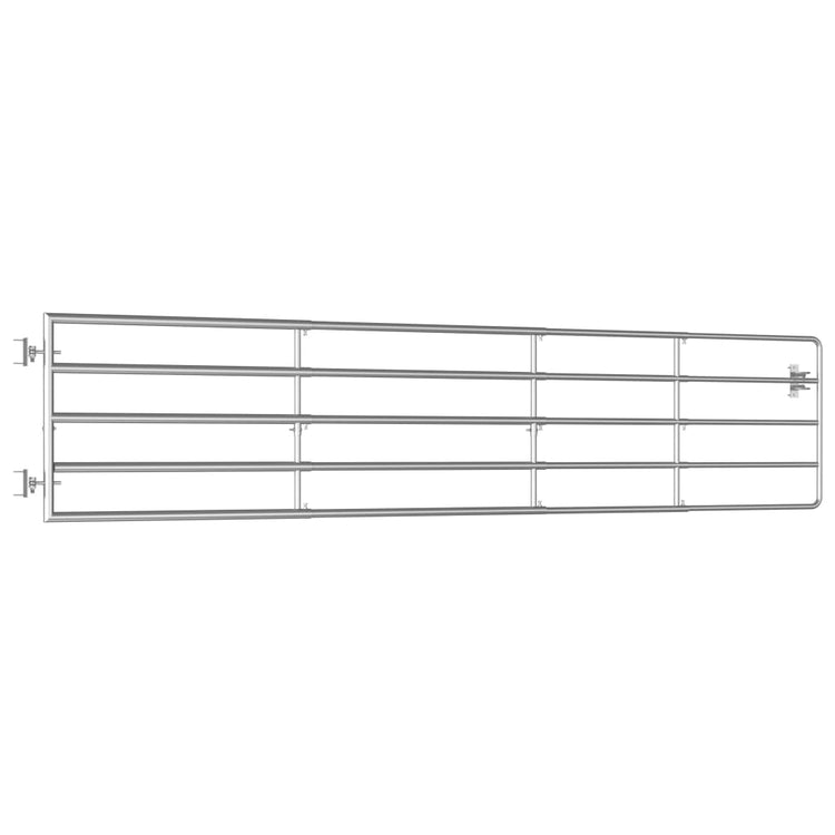 VIDAXL-Anschluss mit 5 Stäbchen (150-400) x90 cm Stahl Silber gefärbt