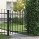 Vidaxl -Anschluss mit gebogenem Oberteil nur 1x1 M Stahl schwarz