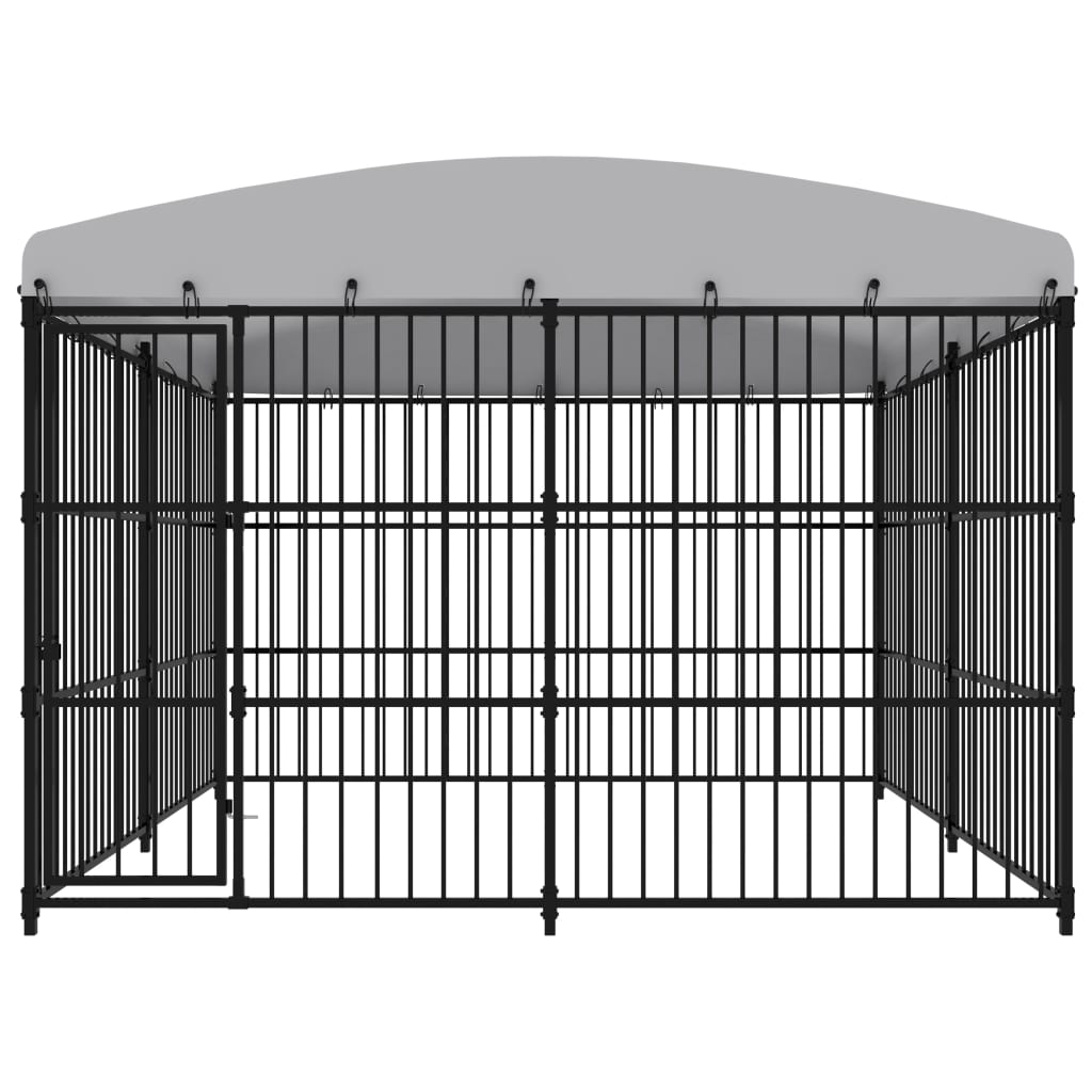 VIDAXL -Hundezwinger für außen mit Dach 300x300x210 cm