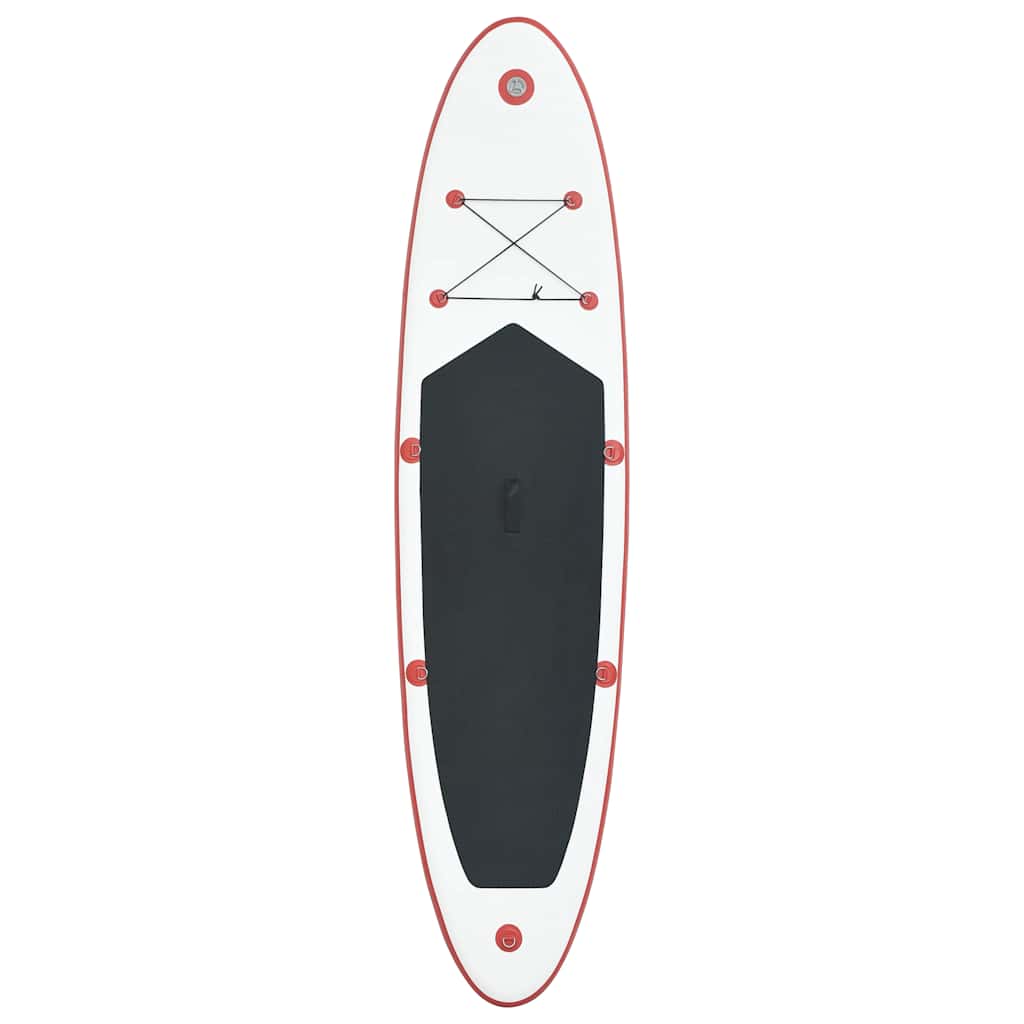 Vidaxl Stand Up Paddleboard Set aufblasbare Rot und Weiß