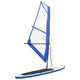 Vidaxl Stand-up-Paddleboard mit Segelset Blau und Weiß aufblasbar