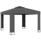 Vidaxl -Laube mit Doppeldach 3x3 m Anthrazit - afbeelding 2