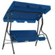 Vidaxl rockige Bank 170x110x153 cm Stoff dunkelblau
