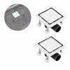 Vidaxx Duschrinne mit 2-in-1-Deckel 15x15 cm Edelstahl