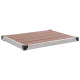 Vidaxl Buitendouchbak 80x62 cm HKC Edelstahlbraun - afbeelding 1