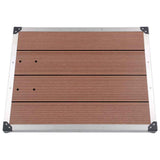 Vidaxl Buitendouchbak 80x62 cm HKC Edelstahlbraun - afbeelding 2