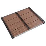 Vidaxl Buitendouchbak 80x62 cm HKC Edelstahlbraun - afbeelding 3