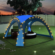 VIDAXL -Partyzelt mit LED- und 4 Seitenwänden 3.6x3.6x2,3 m blau - afbeelding 1