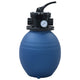 Vidaxl Schwimmbäder Sandfilter mit 4-Position-Ventil 300 mm blau
