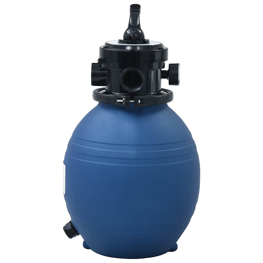 Vidaxl Schwimmbäder Sandfilter mit 4-Position-Ventil 300 mm blau