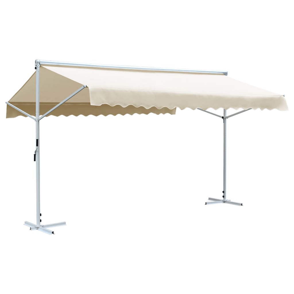 Vidaxl Luifel 500x300 cm Creme abgelöst