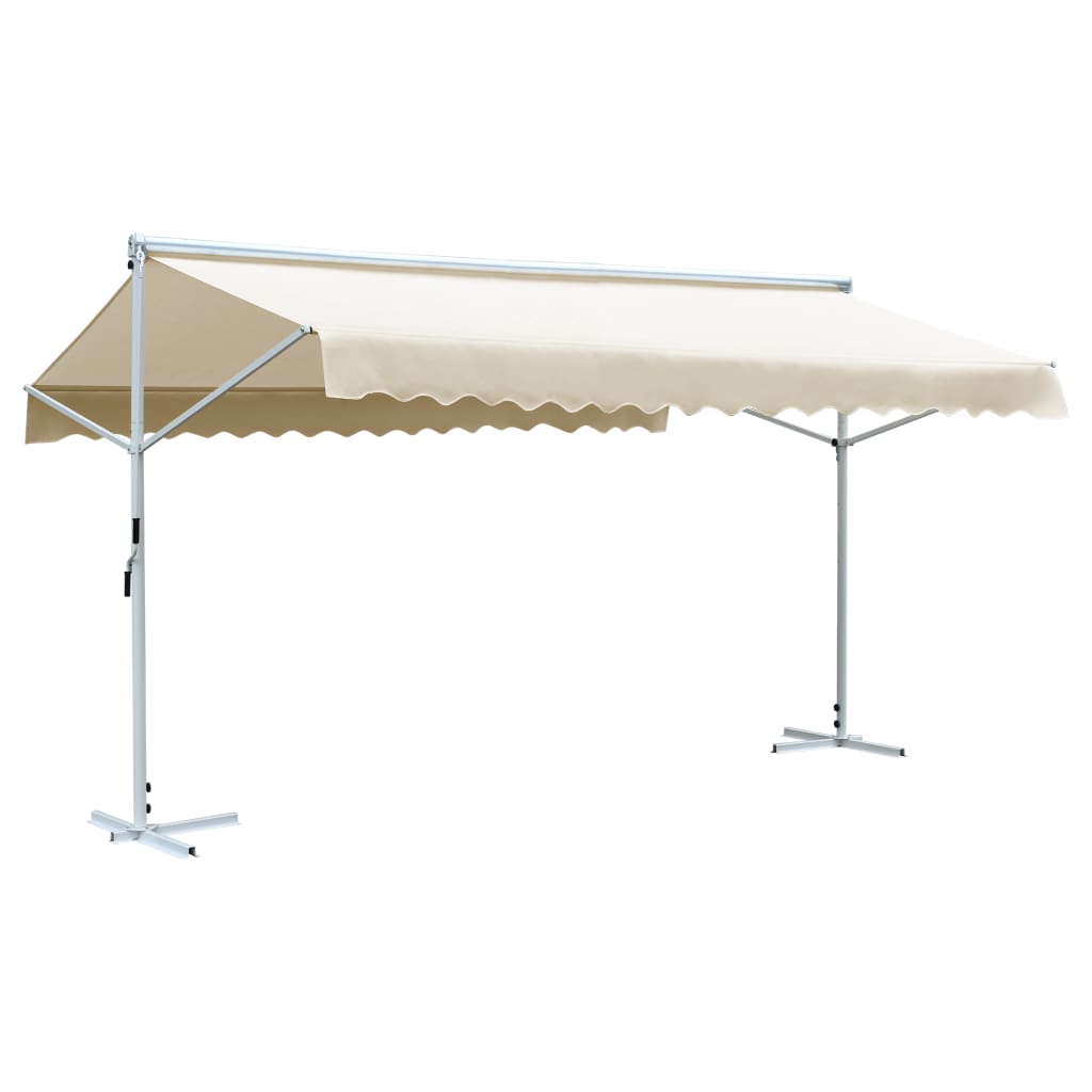 VIDAXL LUIFEL LETAGED 600 x 300 cm Creme