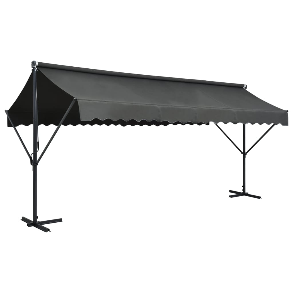 Vidaxl Luifel abgelöst 500 x 300 cm Anthrazit