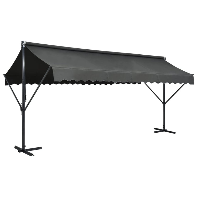 Vidaxl Luifel abgelöst 500 x 300 cm Anthrazit