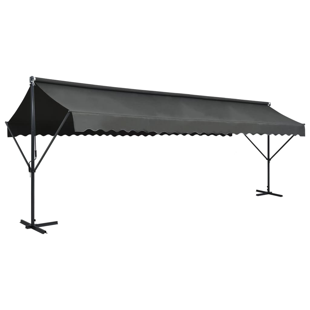 Vidaxl Luifel abgelöst 600 x 300 cm Anthrazit