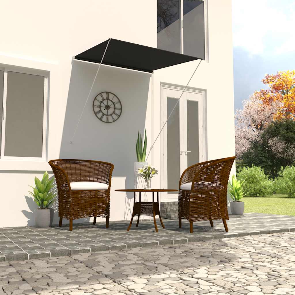 Vidaxl luifel extendable 100x150 cm Anthrazit