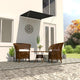Vidaxl luifel extendable 100x150 cm Anthrazit