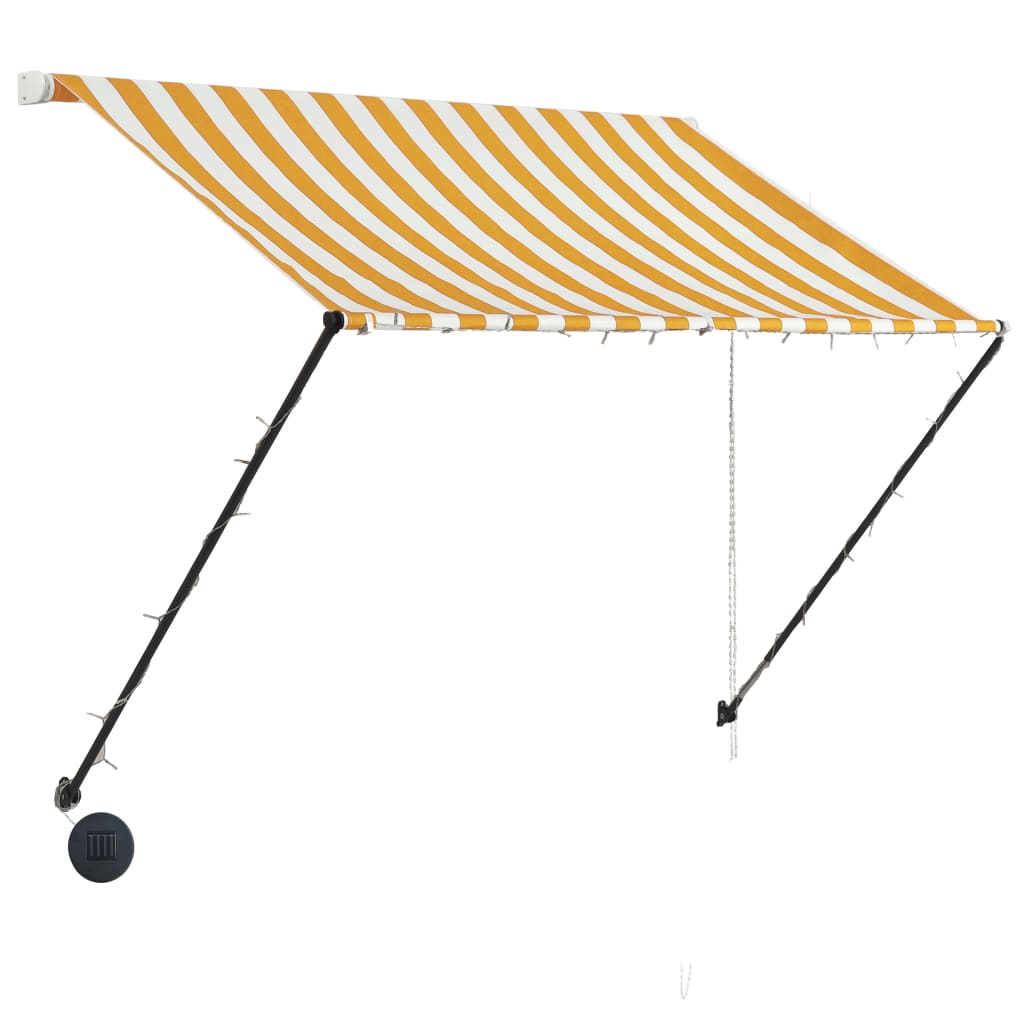 Vidaxl luifel mit LED 200x150 cm gelb und weiß leitbar