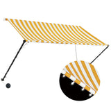 Vidaxl luifel mit LED 250x150 cm gelb und weiß leitbar - afbeelding 2