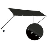 Vidaxl luifel mit LED 400x150 cm Anthrazit leitbar - afbeelding 2