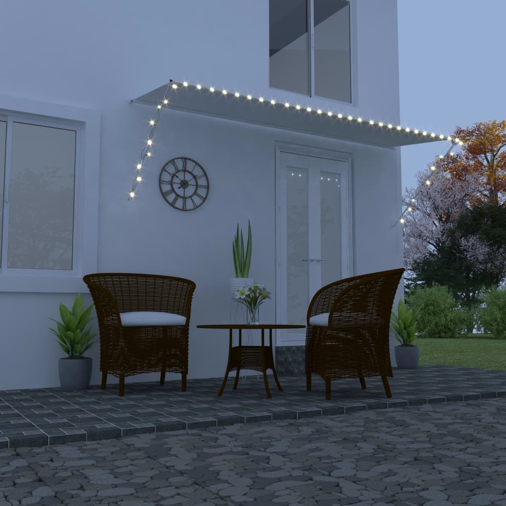 Vidaxl luifel mit LED 400x150 cm Creme länger