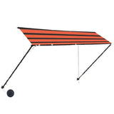 Vidaxl Luifel mit LED 300 x 15 cm Orange und Braun leitbar - afbeelding 3