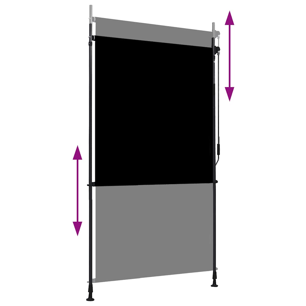 Vidaxl Roller Blind für außerhalb von 120 x 270 cm Anthrazit